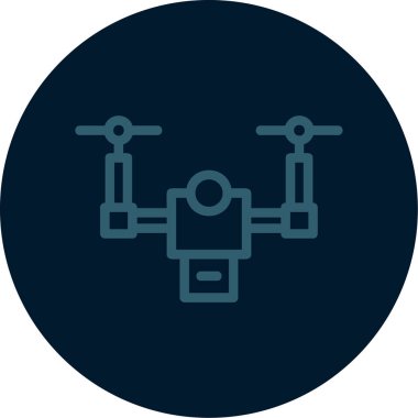 Drone modern simgesinin vektör illüstrasyonu