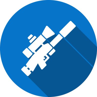 teleskop simgesi vektör illüstrasyonu