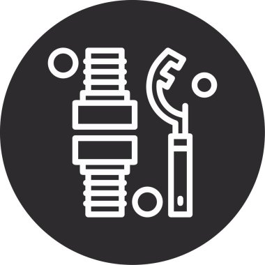 Modern oto tamir simgesinin vektör illüstrasyonu