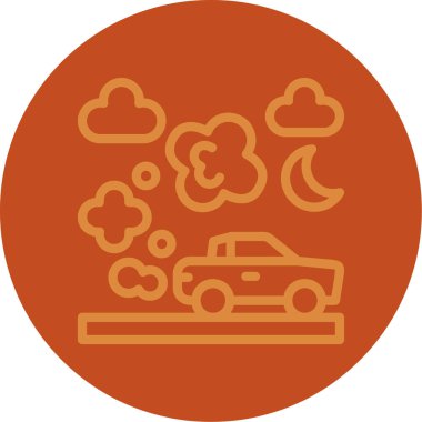 araba simgesi, illüstrasyon vektörü