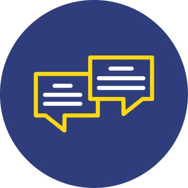 Sohbet simgesi vektör illüstrasyonu