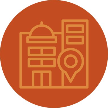 Yapı simgesinin vektör illüstrasyonu