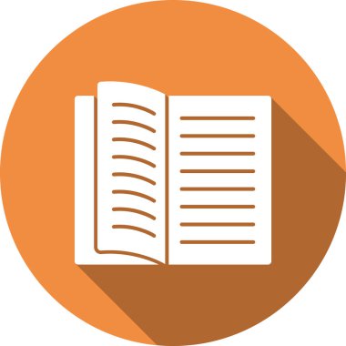 Kitap simgesi, modern tasarım illüstrasyonu