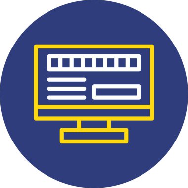 tarayıcı web arayüzü simgesi düz biçimli