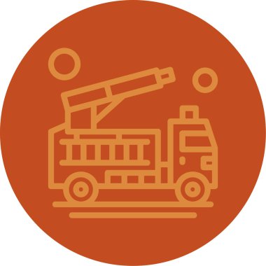 Bir vinç simgesinin vektör illüstrasyonu