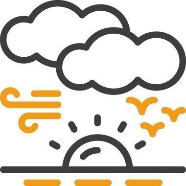 Bulut. Web simgesi basit illüstrasyon