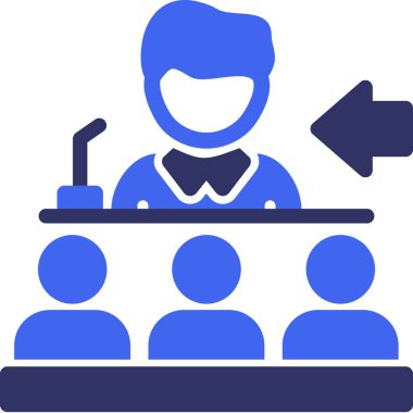 İnsan simgesinin vektör illüstrasyonu