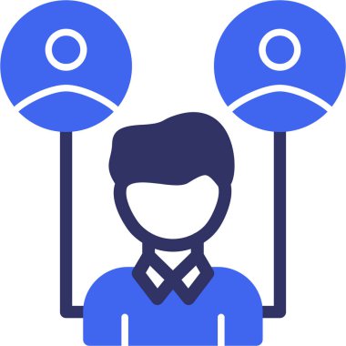 İnsan simgesinin vektör illüstrasyonu