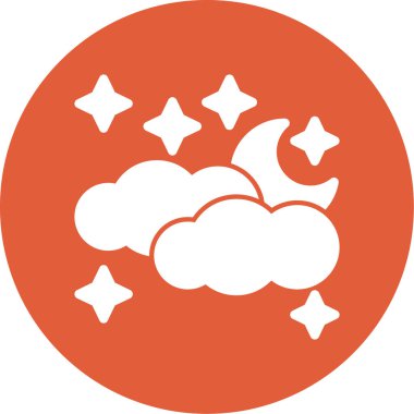 Bulut. Web simgesi basit illüstrasyon