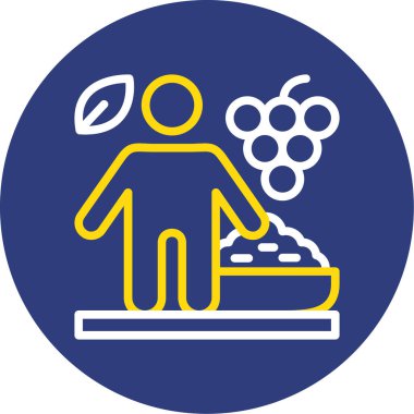 Üzüm. Web simgesi basit tasarım