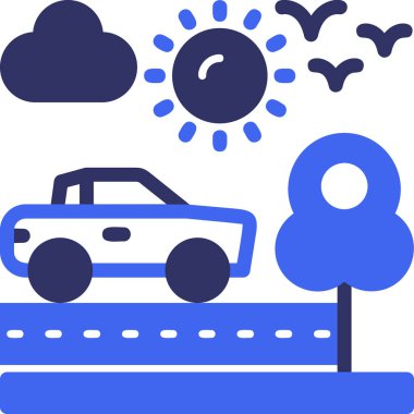 - Araba. Web simgesi basit illüstrasyon