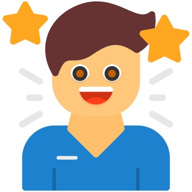 Doktor düz simgesi, vektör çizim