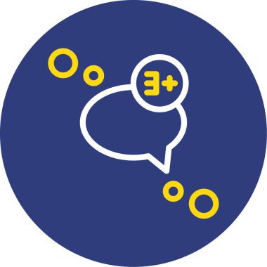 Konuşma baloncukları ikon vektör çizimi