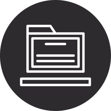 belge simgesi vektör illüstrasyonu