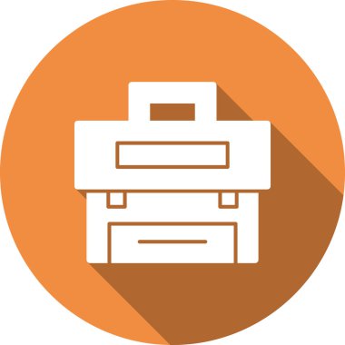 Yazıcı simgesi. Basit resimleme