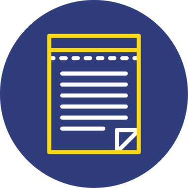 Vektör belgesi Simge illüstrasyonu