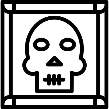 Kurukafa simgesi vektör illüstrasyonu