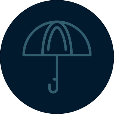 şemsiye simgesi vektör illüstrasyonu