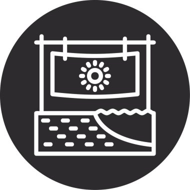 Bir daktilo simgesinin vektör illüstrasyonu