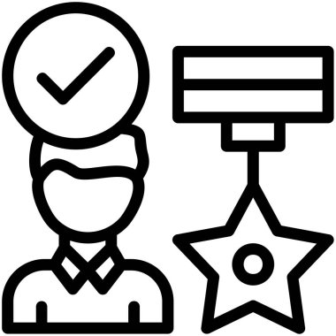 Sertifika simgesi, vektör illüstrasyonu