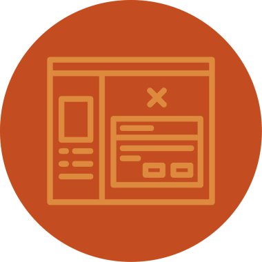 vektör tarayıcı simgesi illüstrasyonu