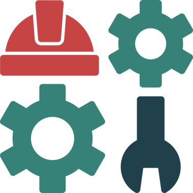 dişli simgesi vektör illüstrasyonu