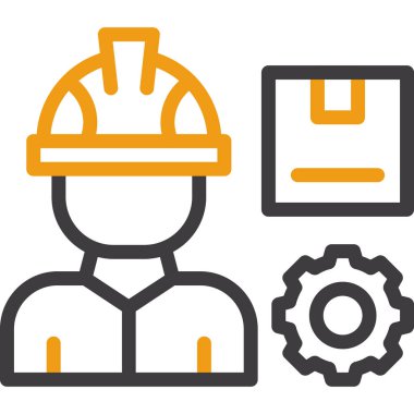 Yapı simgesi, vektör illüstrasyonu