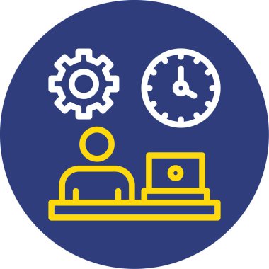 İş ve finans simgesinin vektör illüstrasyonu