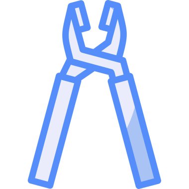 Makas simgesi. düzenlenebilir kalın tasarım