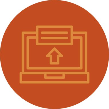 Dizüstü web simge vektör çizim