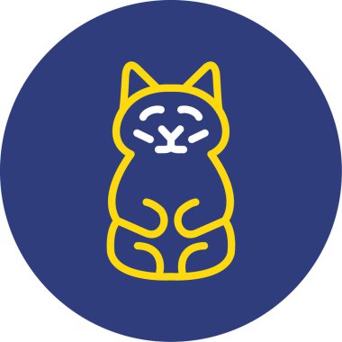 Hayvan. Web simgesi basit illüstrasyon