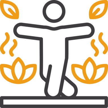 Sağlıklı bir yaşam tarzı. Basit tasarım