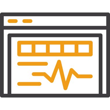 ticari analitik vektör çizgisi simgesi, grafik vektör illüstrasyonu, düzenlenebilir vuruş, simge