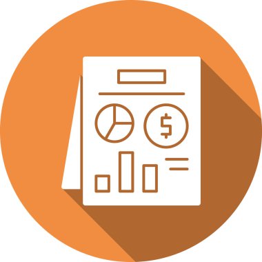 İş ikonu. İş ve finans kavramının vektör illüstrasyonu