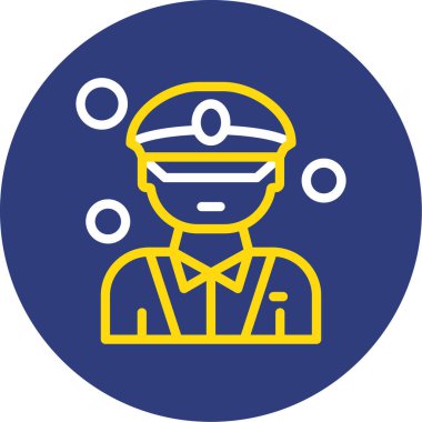 Bir polis memurunun vektör çizimi