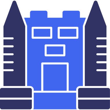 mimari yapı ikonu ana hatlar biçiminde