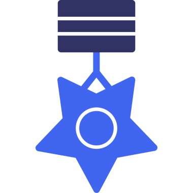 Madalya web simgesi basit tasarım