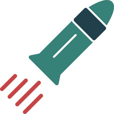 roket ikonu vektör illüstrasyonu