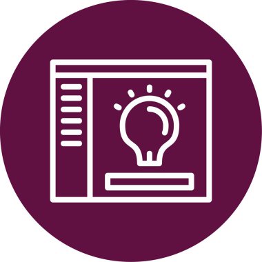 Satır üzerinde eşsiz vektör simgesi