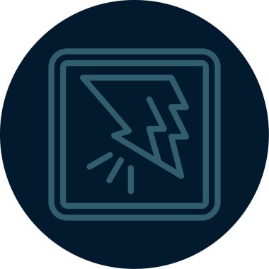 Elektrik simgesinin vektör illüstrasyonu