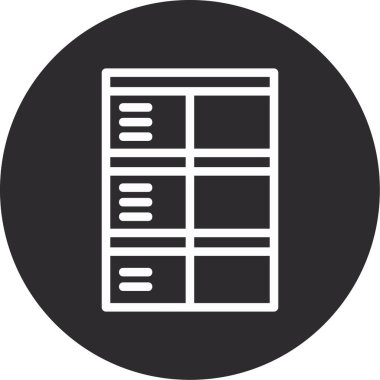 Web tasarım simgesi, basit vektör illüstrasyonu