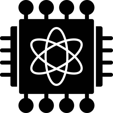 Moda biçimi izole edilmiş arkaplanda atom simgesi