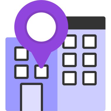 gps konum haritası simgesi