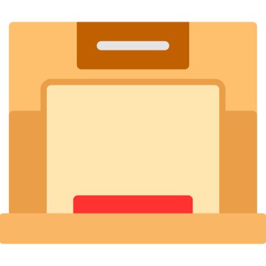 Ofis Dizini. Basit illüstrasyon