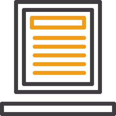 belge simgesi vektör illüstrasyonu