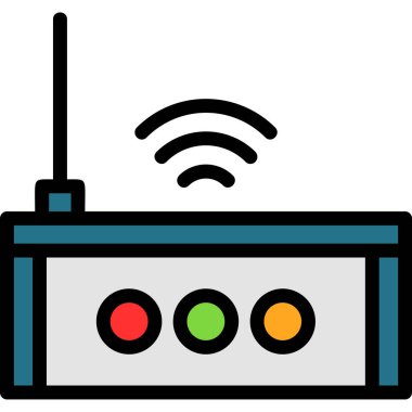 radyo anten vektör simgesi modern basit vektör illüstrasyonu