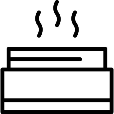 kahve sıcak simgesi ana hatlarıyla