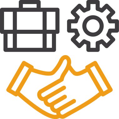 anlaşma tokalaşma anlaşma simgesi ana hat biçiminde