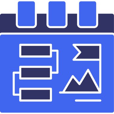 Takvim simgesi, vektör illüstrasyonu basit tasarım