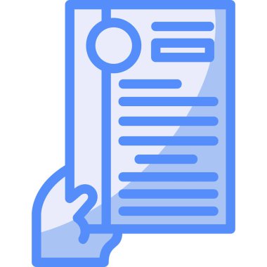 kitap belgesi öğrenme simgesi doldurulmuş özet biçimi